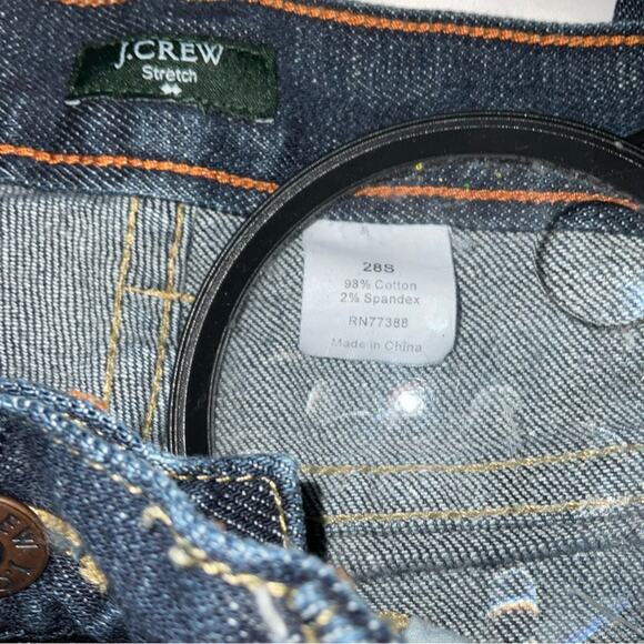 J. Crew Sunshine Hipslung Frayed Hem Cropped Jean 28 Boho Festival Retrogirl - Picture 10 of 11